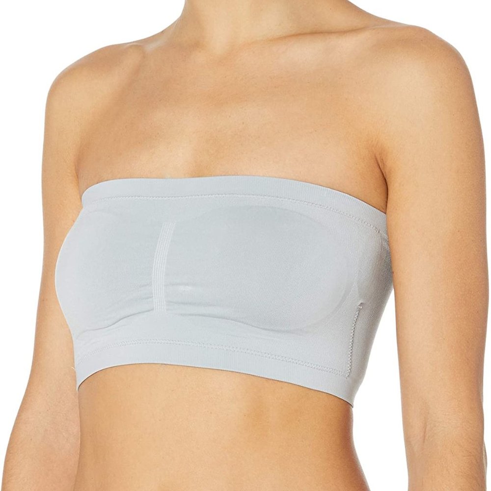 Mae Women's Seamless Bandeau Bra Removable Cups